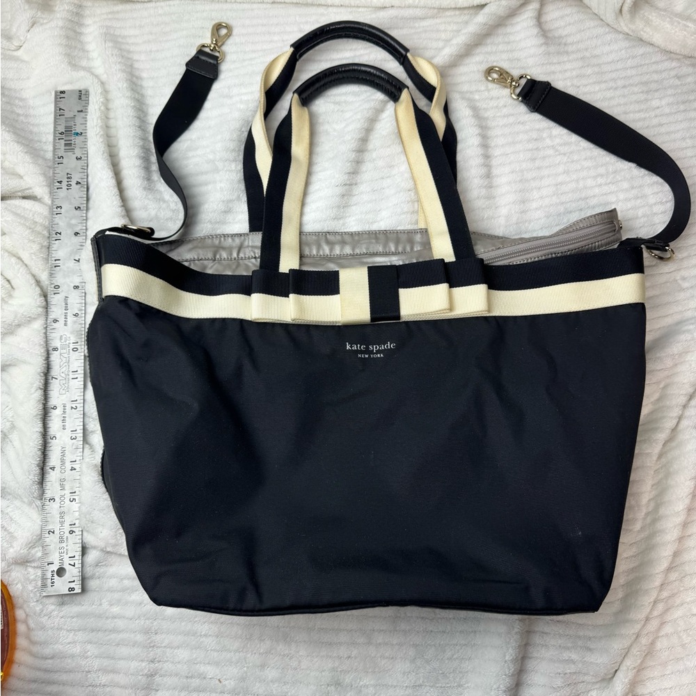 Kate Spade Black and White Tote/Diaper Bag